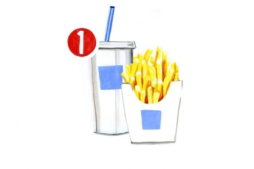Illustration of fast food