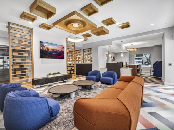 Modern apartment lounge area