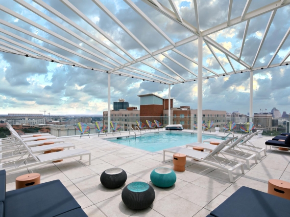 Rooftop pool