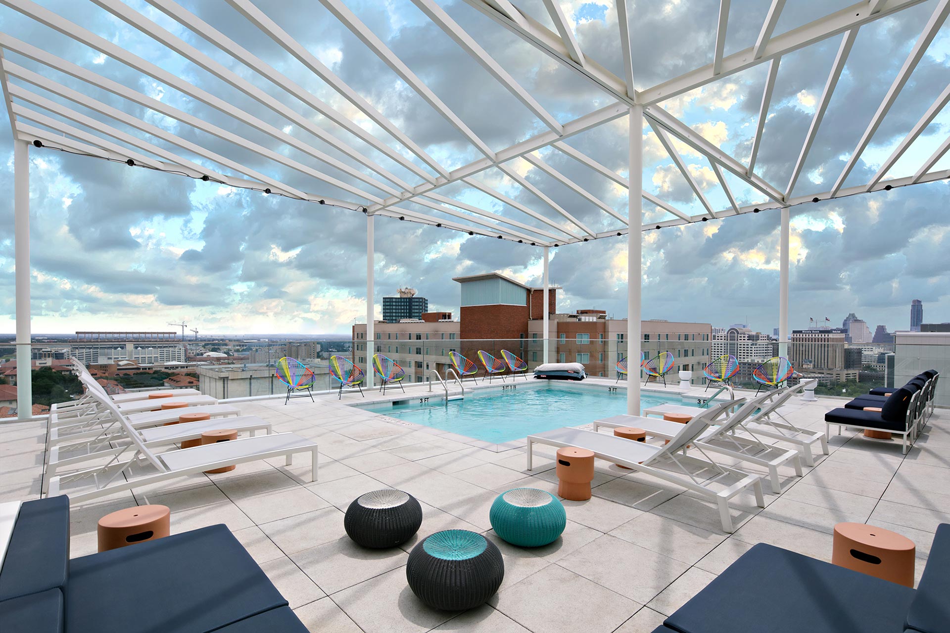 Rooftop pool